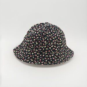Gucci + Liberty‎ Floral Bucket Hat Pink Black Green Cotton Sz S 100% Cotton